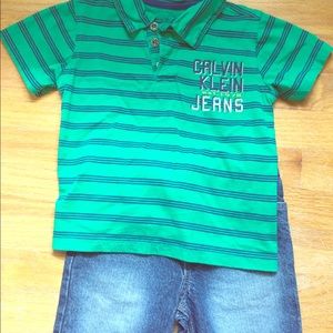 Calvin Klein 4t Polo & Shorts Set